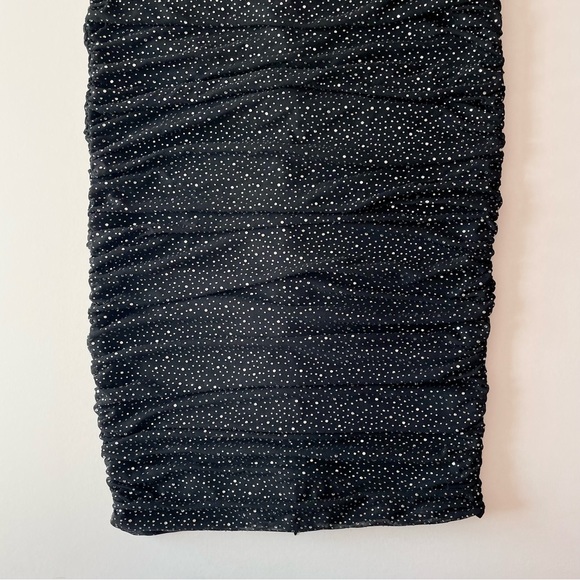 Honey Sparkle Strappy Mesh Dress in Black - Picture 6 of 8